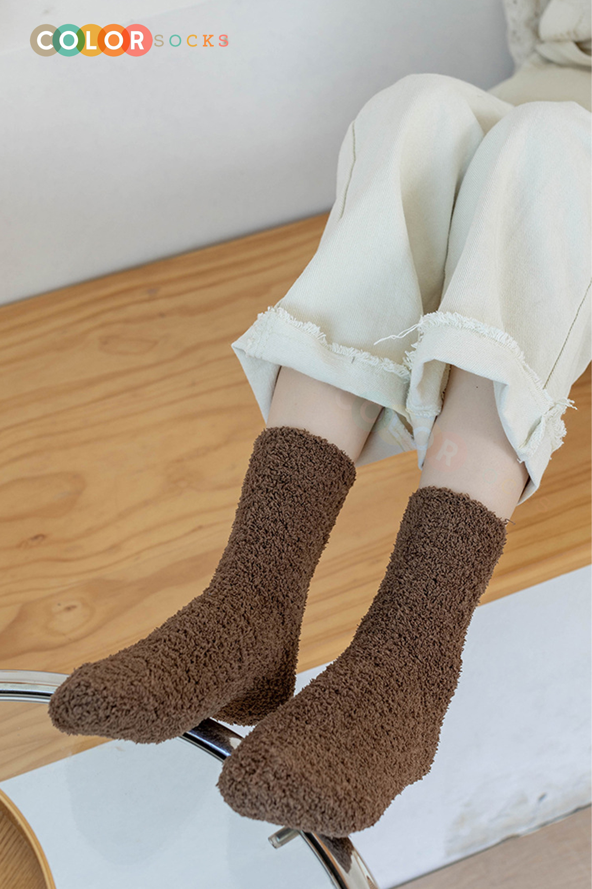 Color Socks Набір надзвичайно м'яких жіночих шкарпеток - 5 пар для осені та зими