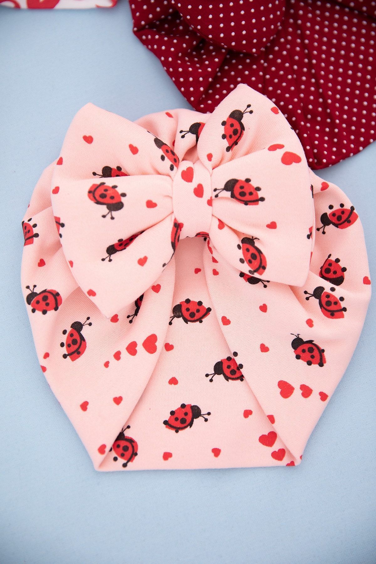 Kiwikido Kız Bebek Renkli Desenli 3`lü Bone Takım fotoğrafı 2 (önizleme)