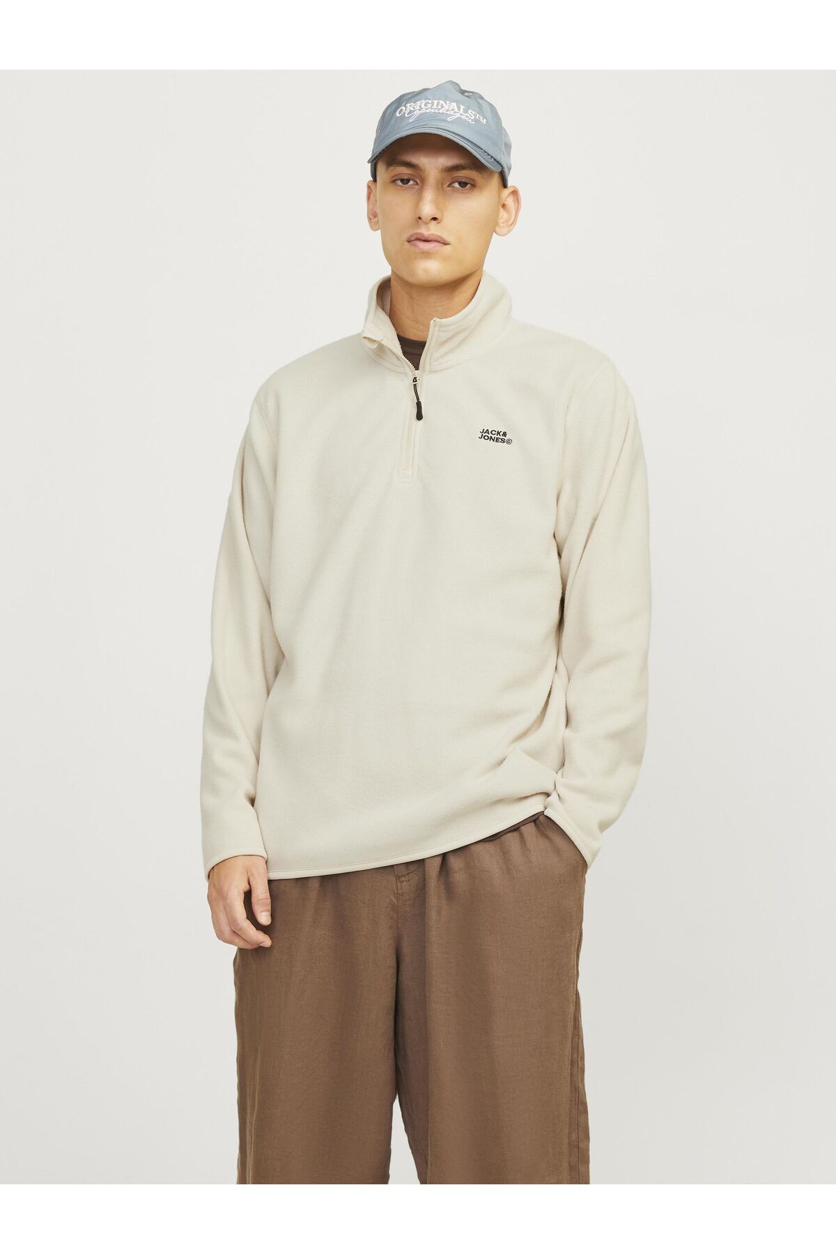 Jack & Jones-Fleece-Sweatshirt mit Logo-Print 1