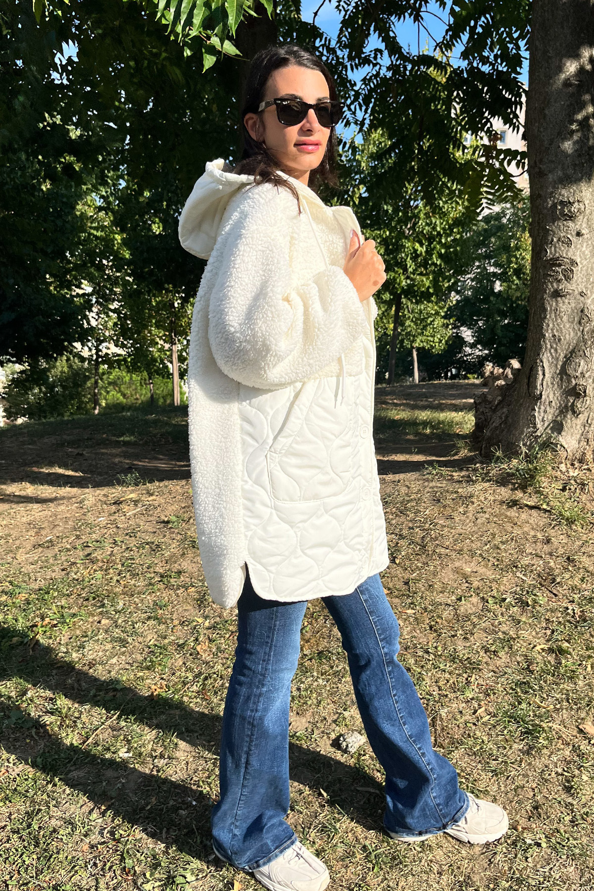 Love The Wind  Uzun Peluşlu Kaban - Görsel 2