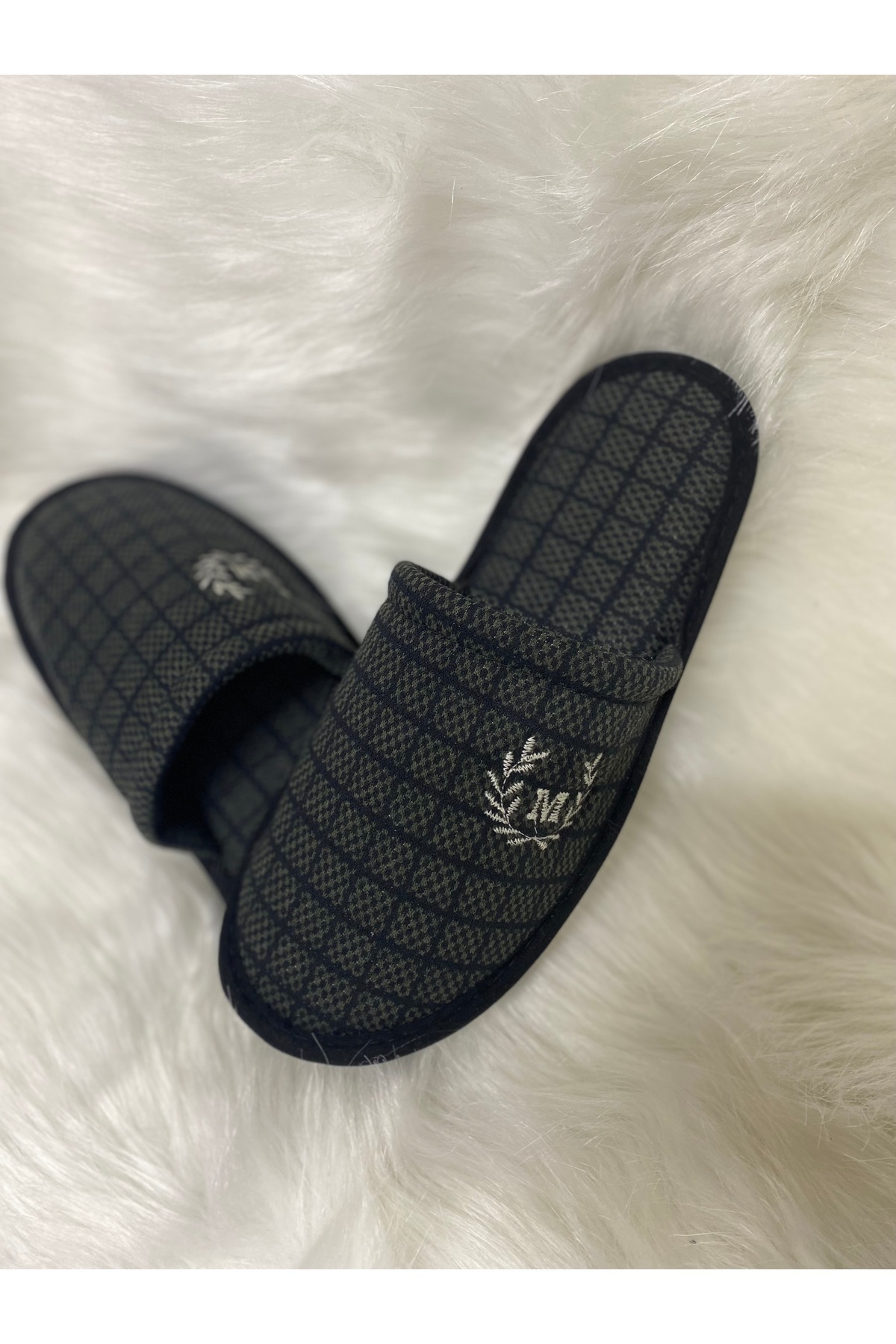 ULUSEN  5'li Karışık Erkek Ev Terliği, Misafir Terliği, Çeyiz Bohça Terliği, Damat Terliği - Görsel 2