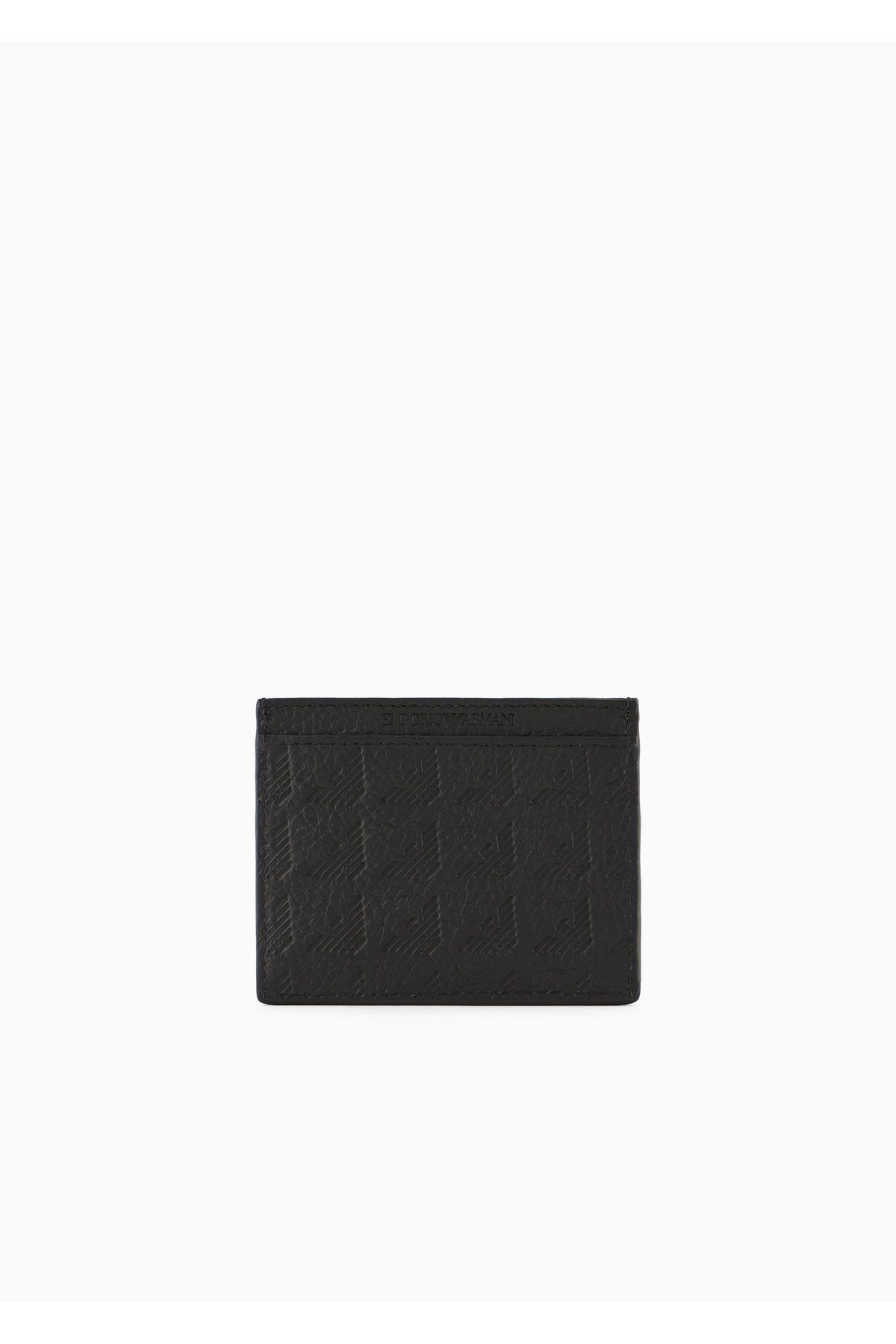 کارت دار مردانه آرم با محفظه داخلی سیاه FEED320 YQ67I 80001 Emporio Armani