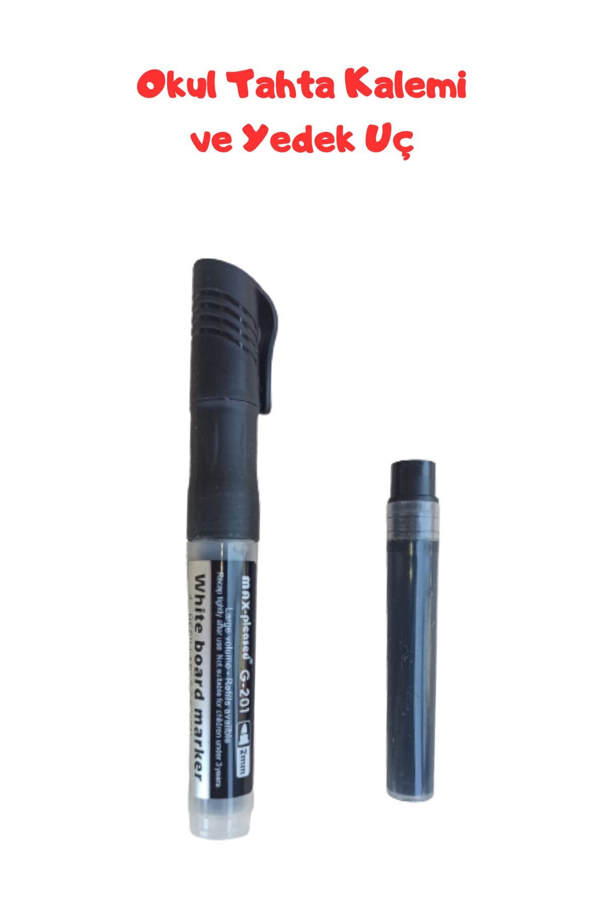 Okul Öğretmen Beyaz Tahta Kalemi, mavi renk black boardmarker yedek uçlu