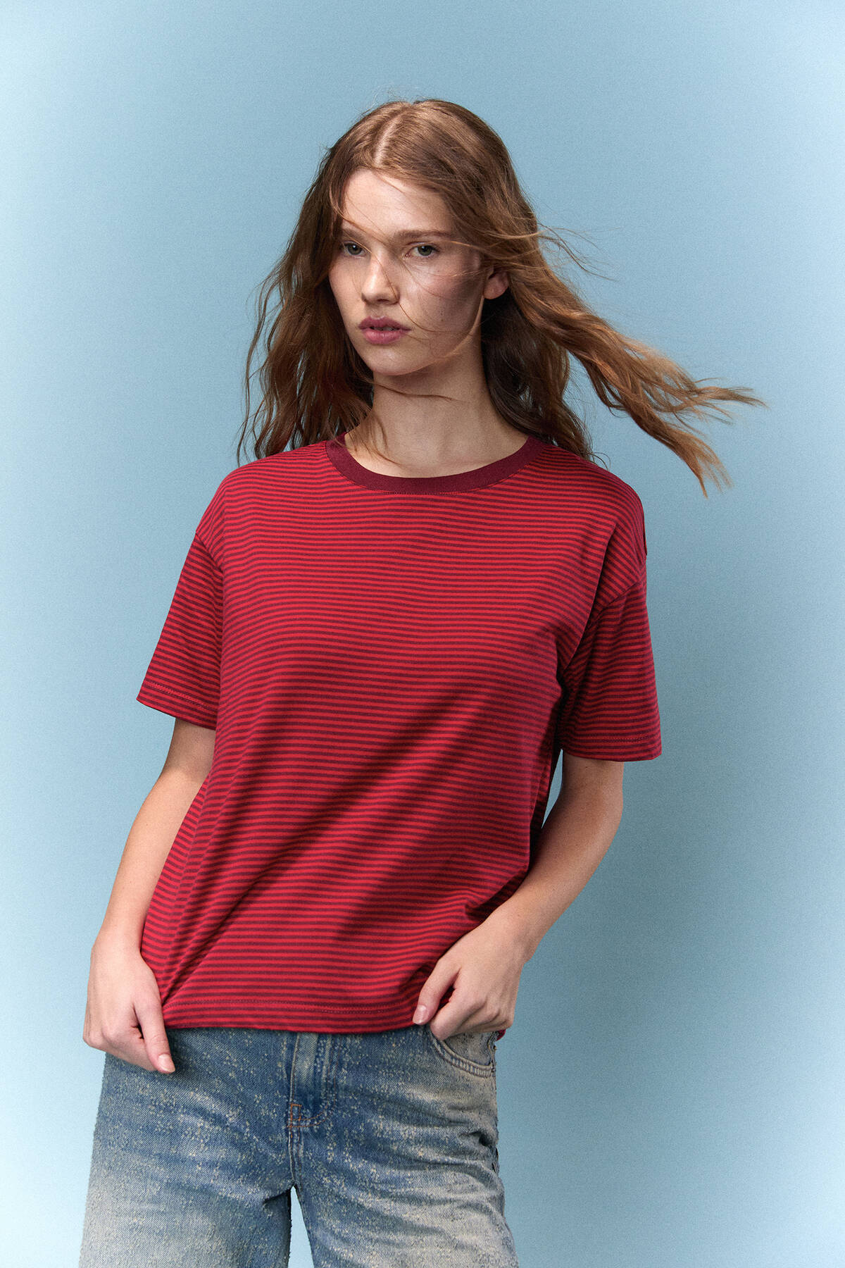 Threaded Pear Itzel Puff Sleeve Oversize Shirt