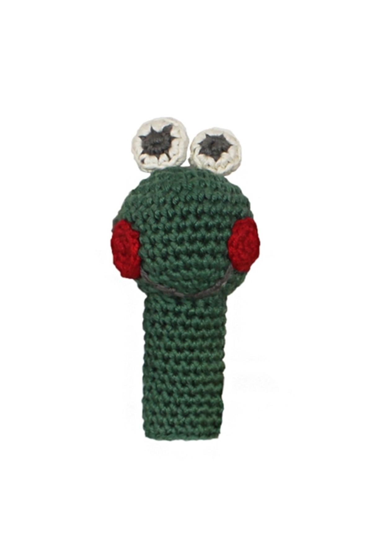 Frog Knitting Finger Puppet