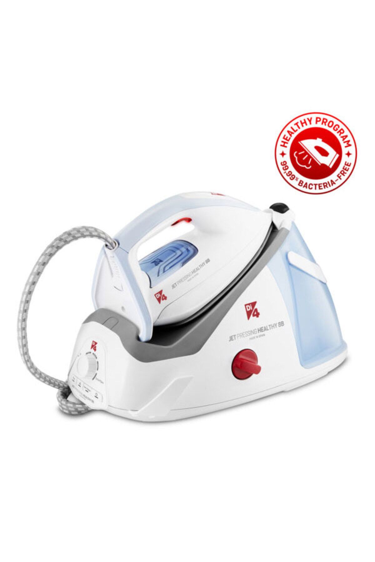 Di4 Jet Presing Healthy 8B Buharlı Kazanlı Ütü 2400 W 4D Proslide Taban Gri/Beyaz