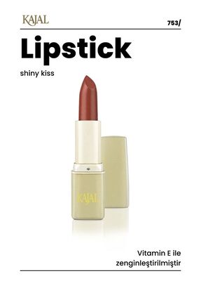 KAJAL Kiremit Kırmızısı Ruj & Chestnut Lipstick - No: 753