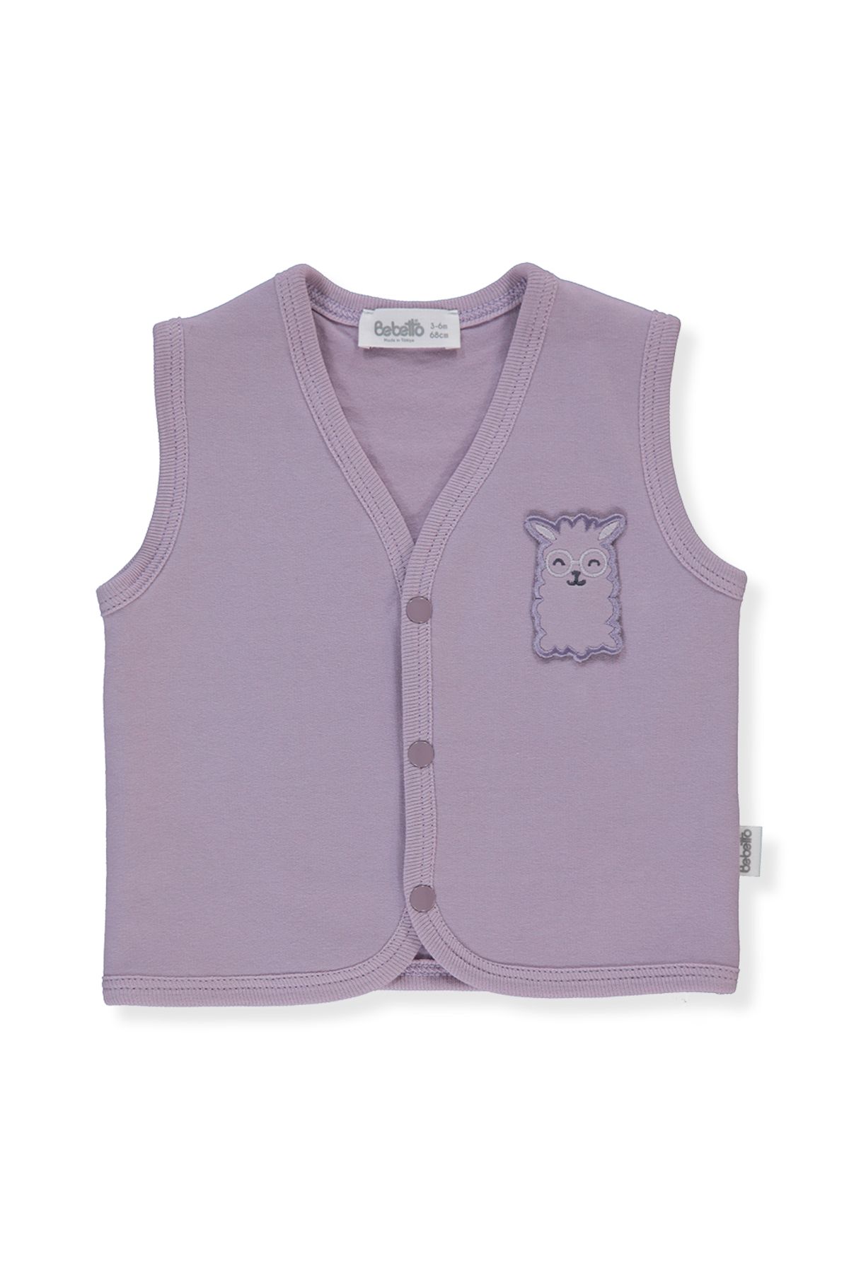 Bebetto-K4619 Model Two String Vest - Cute Lama 1