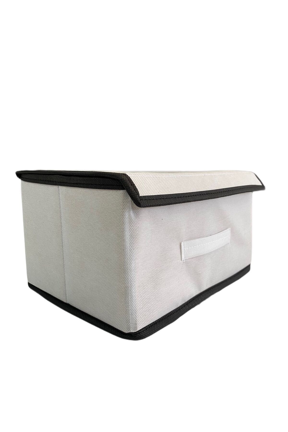 TURİNHOME-Box Storage Multi-Purpose Box Fabric Box Organizer with Lid Organizer Box 3