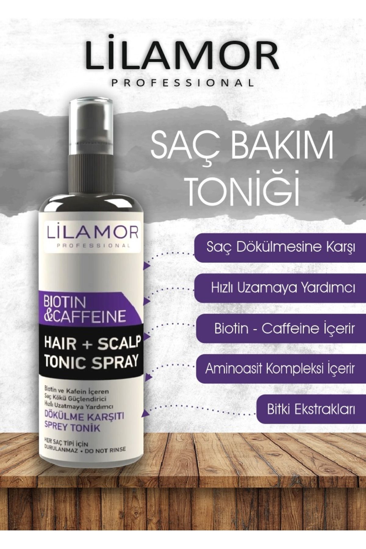 Professional Biotin & Kafein & Dökülme Karşıtı Saç Toniği-hızlı Uzamaya yardımcı 250ml