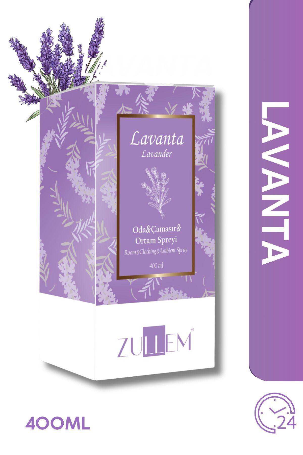 ZULLEM Lavanta Oda & Çamaşır Kokusu 400 ML