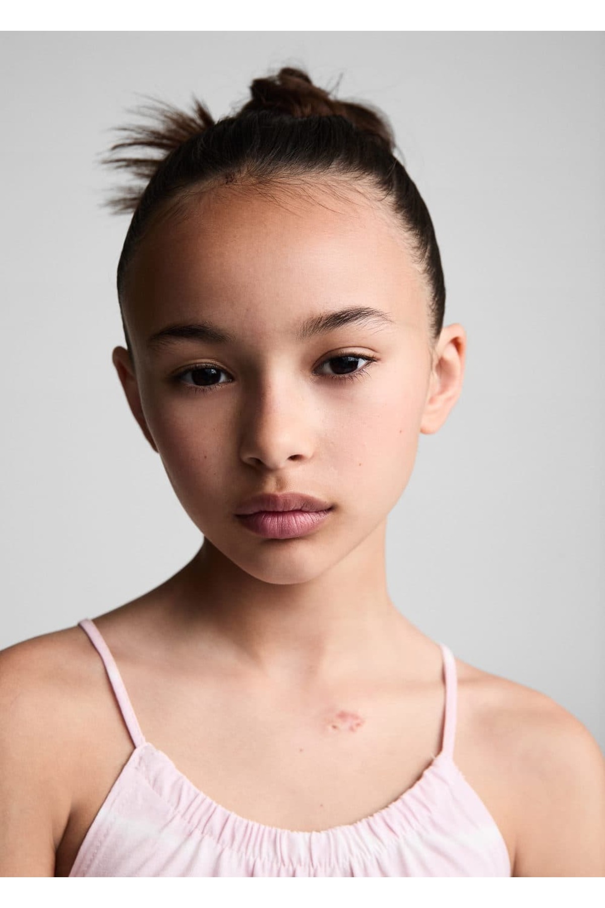 لباس مجلسی دخترانه بنفش منگوMANGO Kids | 67037920 اورجینال - تصویر 5