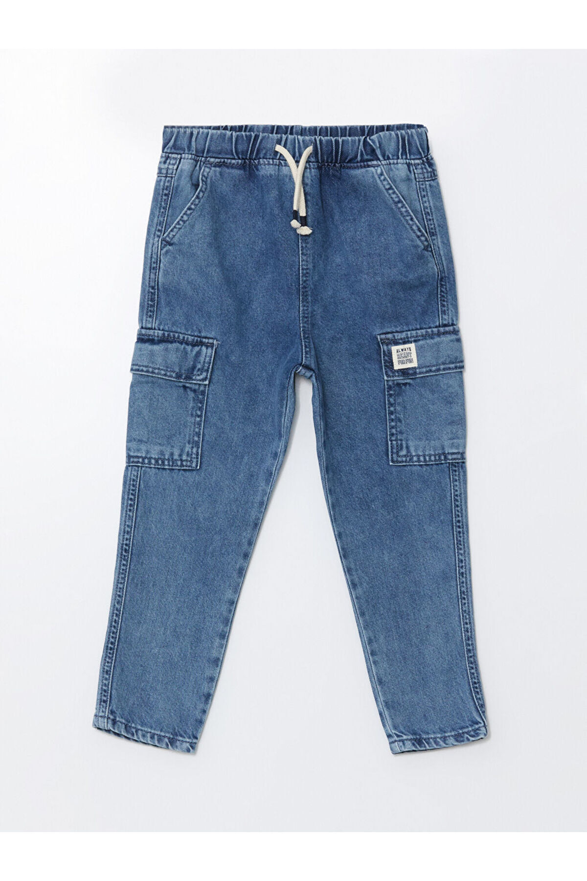 LC Waikiki-Baby Boy Jean Shorts - Basic Model with Elastic Waist 2