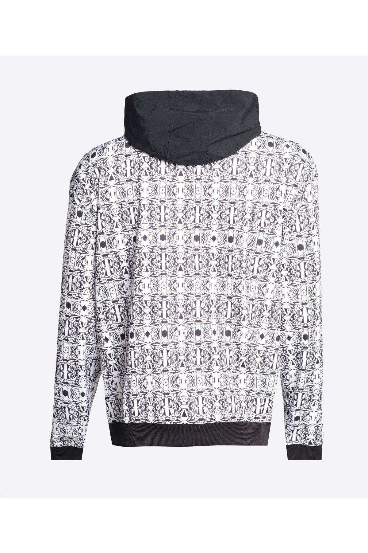 Be ikta BE KTA X EMRE ERDEMO LU BLACK AND WHITE ART ERKEK KAPU ONLU SWEATSHIRT Erkek Giyim