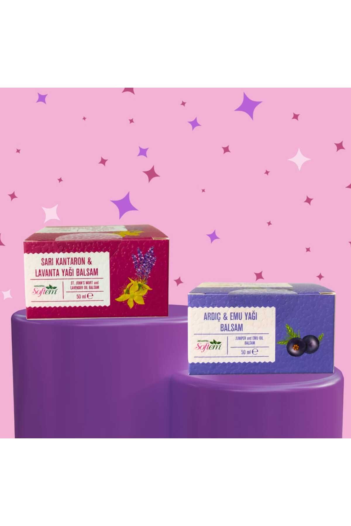 Softem-St. John's Wort and Lavender Balm Set - Juniper and Emu Balm 1