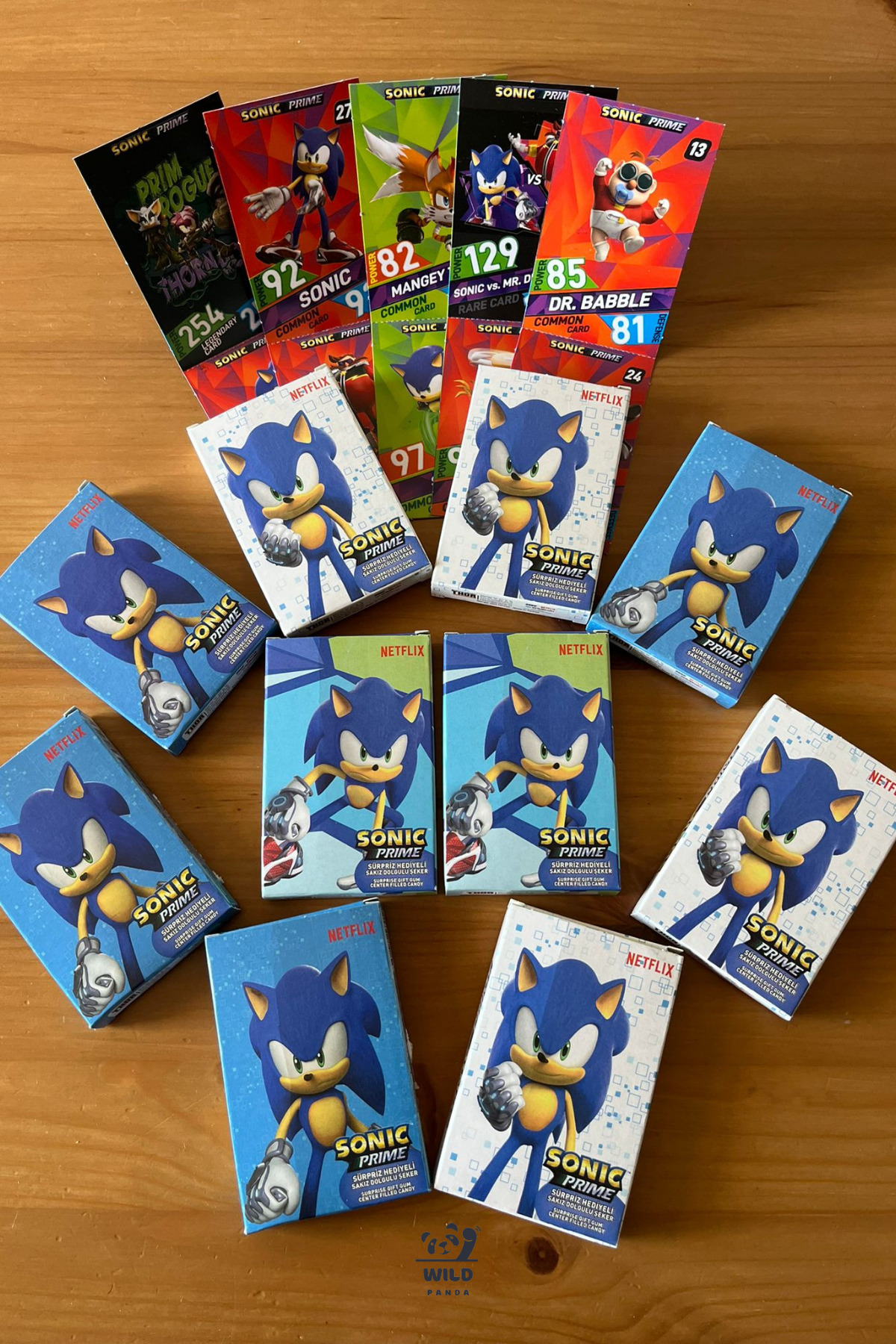 wildpanda Yeni Sonic Prime Karakter Oyun Kartları 10 Adet 100 Adet