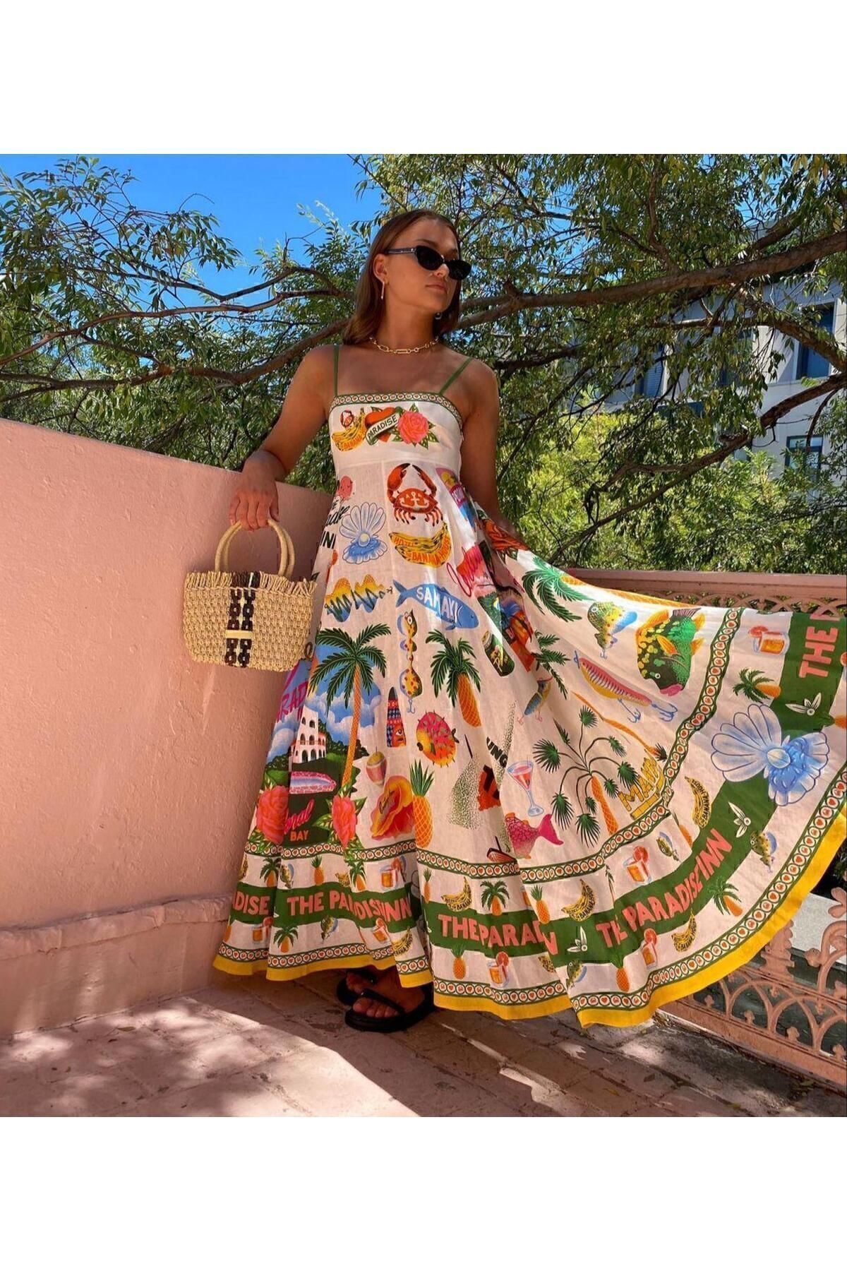 aspirin fashion-Dlouhé sváteční šaty Sea Concept - Strappy, Gtıp620443000019 Původ Turecko 1