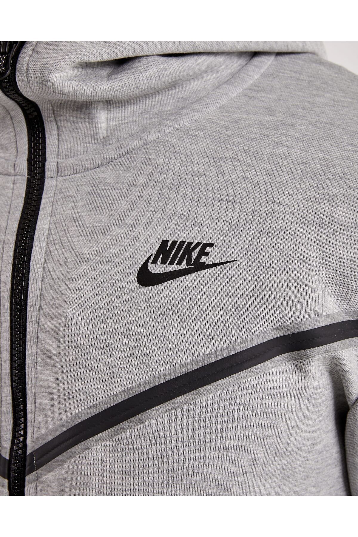 Sportswear Tech Fleece Full Zip Hoodie Gri Erkek Sweatshirt