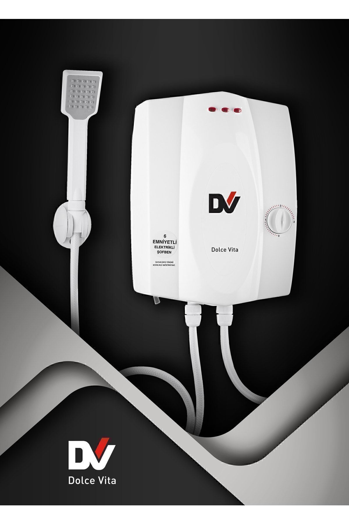 Dolce Vita Banyo Tipi Elektrikli Ani Su Isıtıcısı Şofben 8000 (BAYMAK GÜVENCESİ İLE)