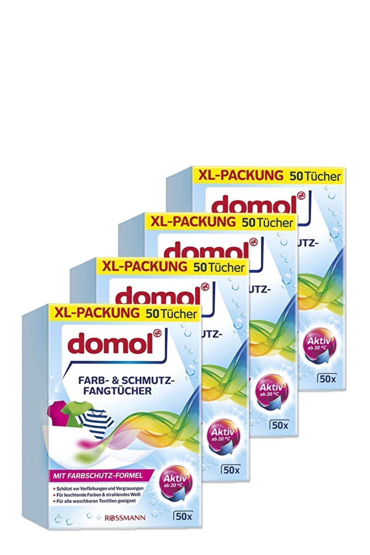 DOMOL Renk Ayırıcı Mendil 50'li 4 Adet