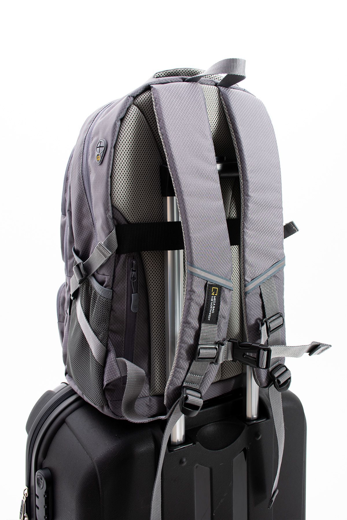 کوله پشتی زنانه خاکستری MEGA ÇANTA | HD-6015MG اورجینال - تصویر 4