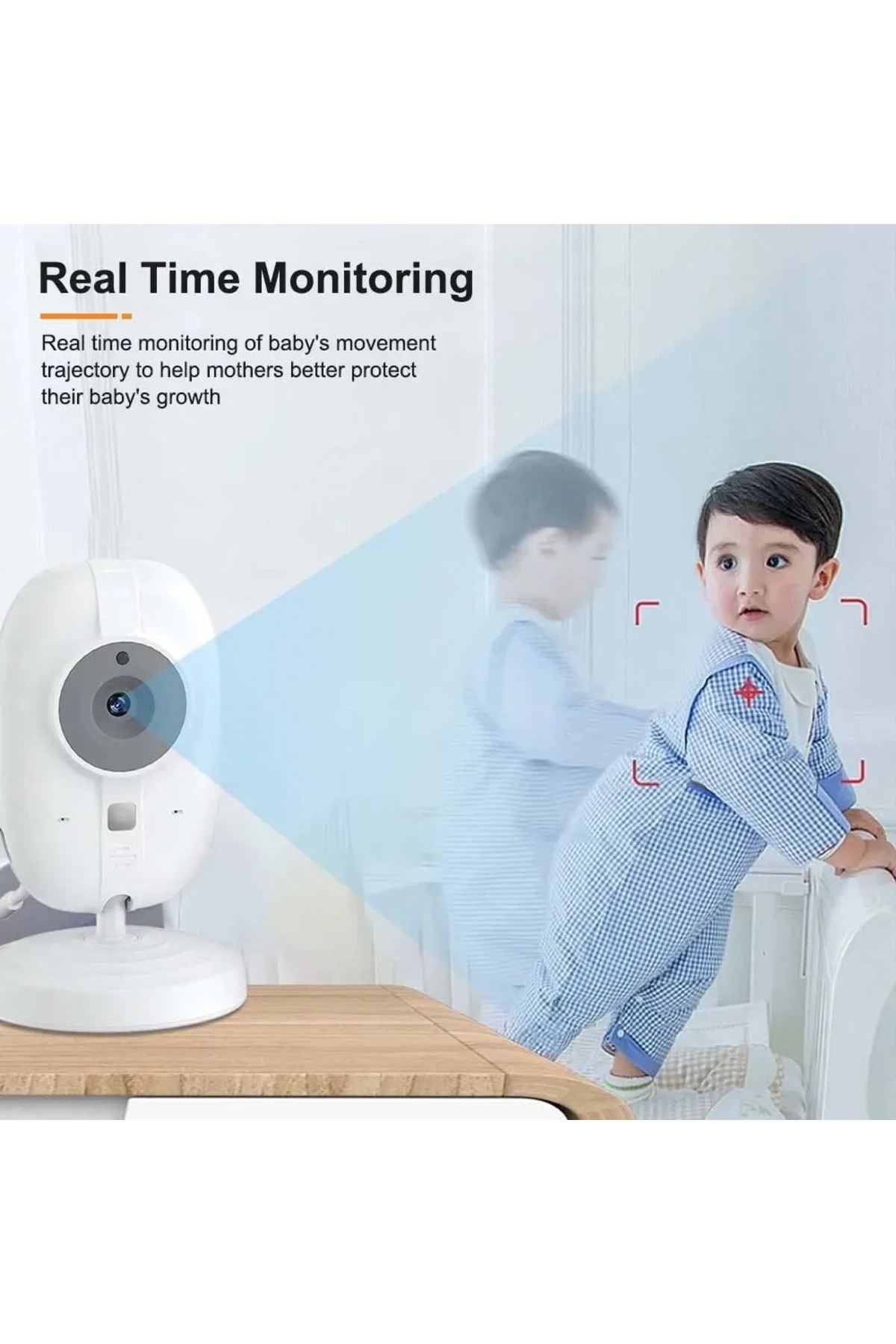solutions technology Ağlama Uyarılı,Sesli konuşma,8 ninni Telsiz sistemi Lcd Ekranlı Gece Görüşlü Bebek İzleme Cihazı fotoğrafı 5 (önizleme)