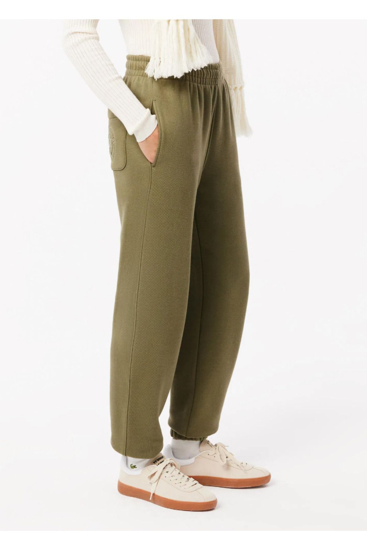 Lacoste Women s Back Pocket Embroidery Sweatpants Kad n Spor Outdoor