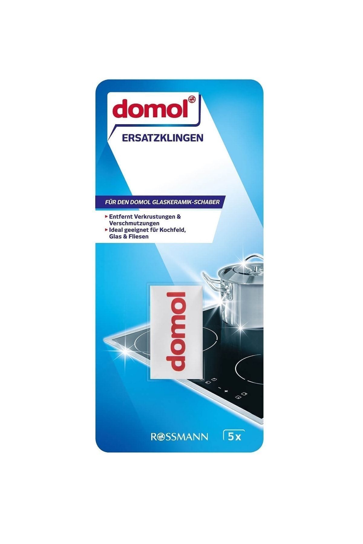 DOMOL Cam, Seramik Ve Fayans Temizleme Malası Bıçağı Yedek Başlık 5 Adet