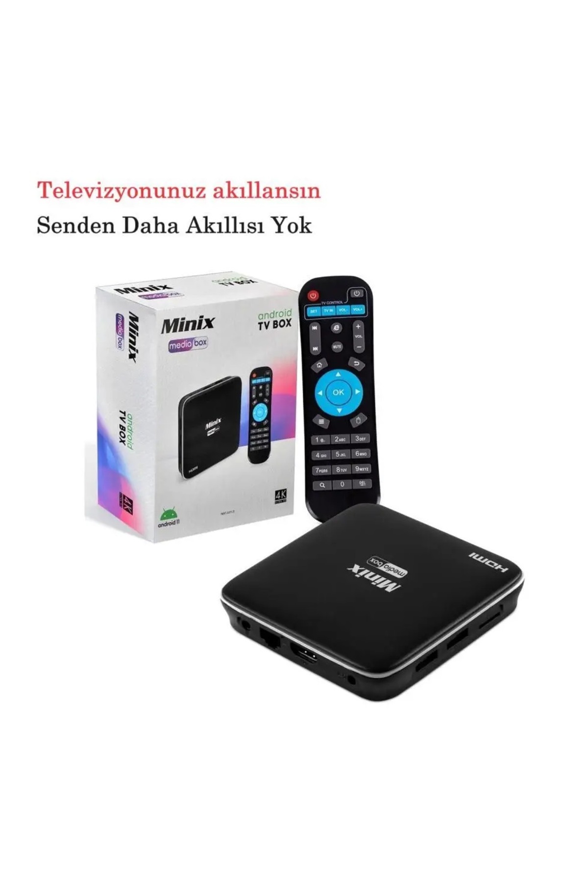 ALPTEKNOLOJİVEEVGEREÇLERİ MINIX Mediabox Android 11 4k Tv Box