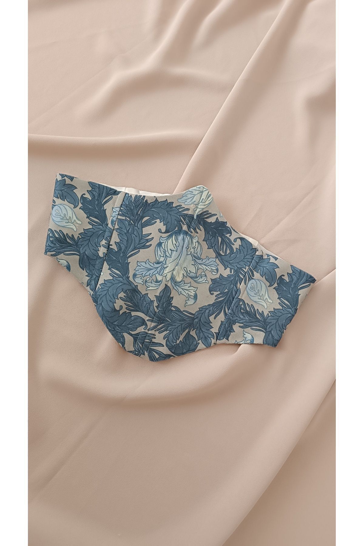 Leaf Patterned Women's Bustier Waist Bodice