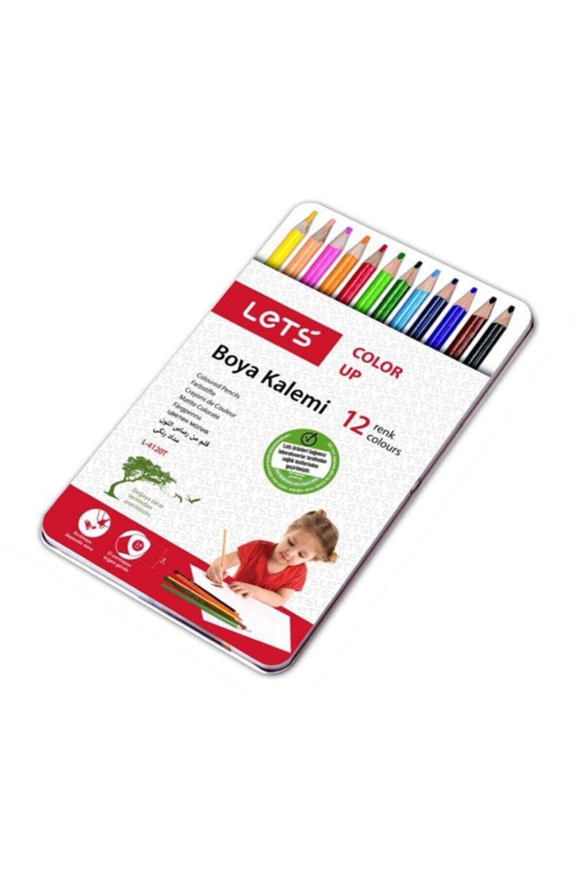 Lets Kuruboya Metal Kutu Tam Boy 12 Renk (L-4120T)