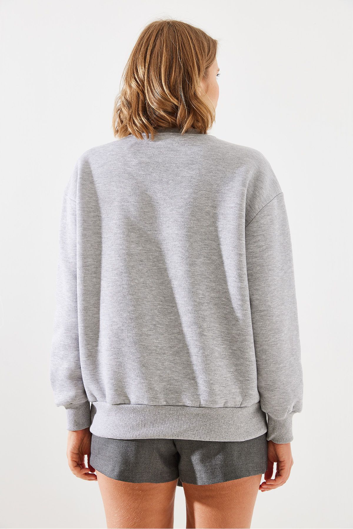 Bianco Lucci-1997 bedrucktes Damen-Sweatshirt – Three Thread Raster MBHS009 60601009 4