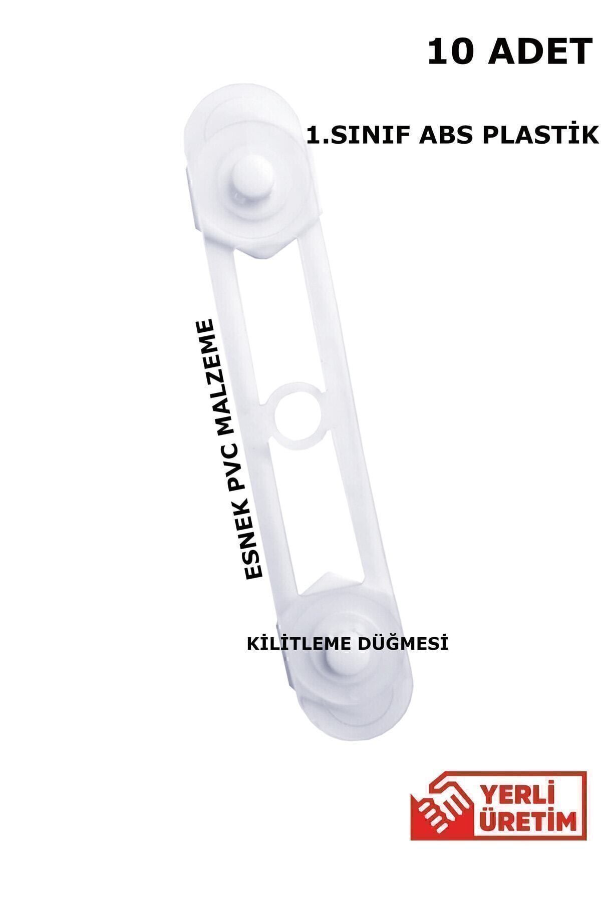Baby World 10 Adet Uzun Çok Amaçlı Çekmece Dolap Çocuk Kilidi fotoğrafı 2 (önizleme)