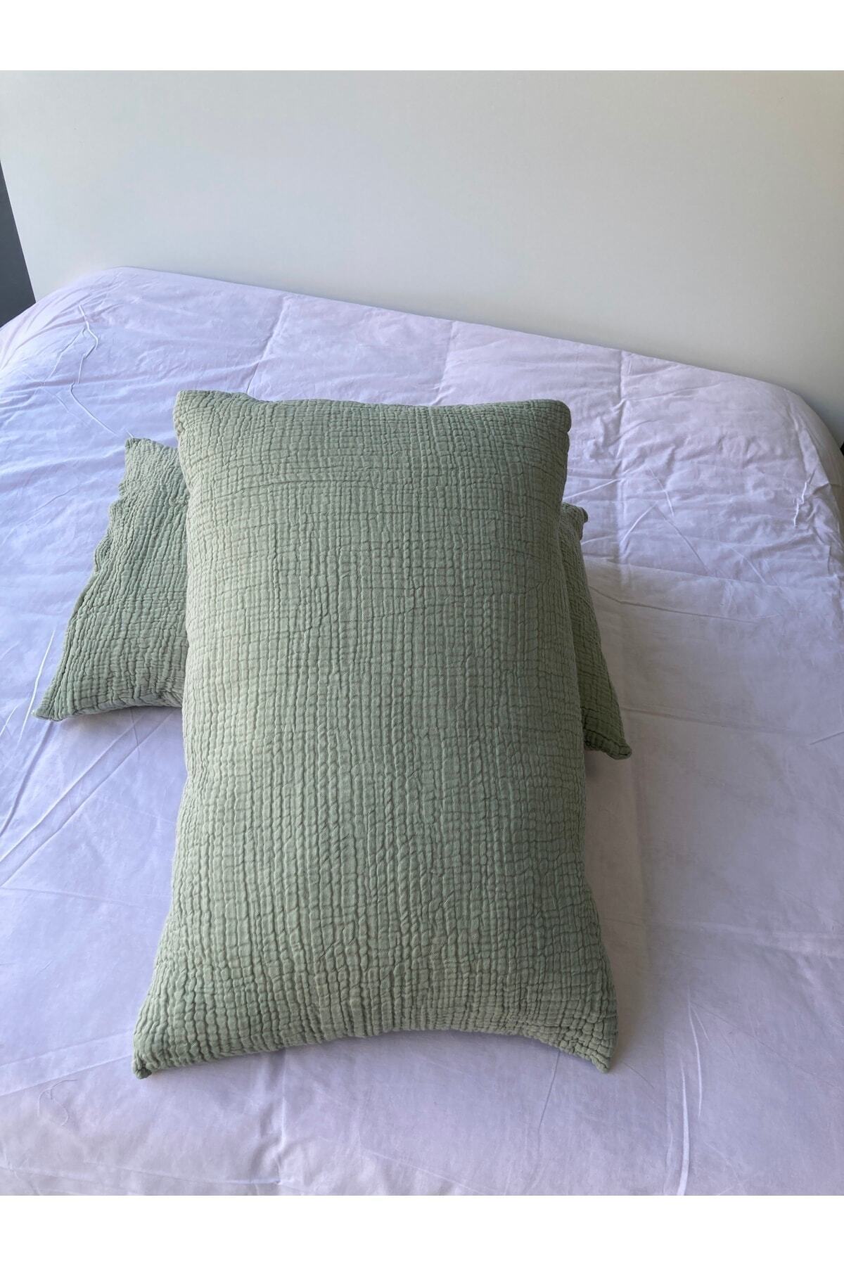 Genel Markalar Müslin / Çağla Yeşili / Yastık Kılıfı 2 Adet fotoğrafı 4 (önizleme)