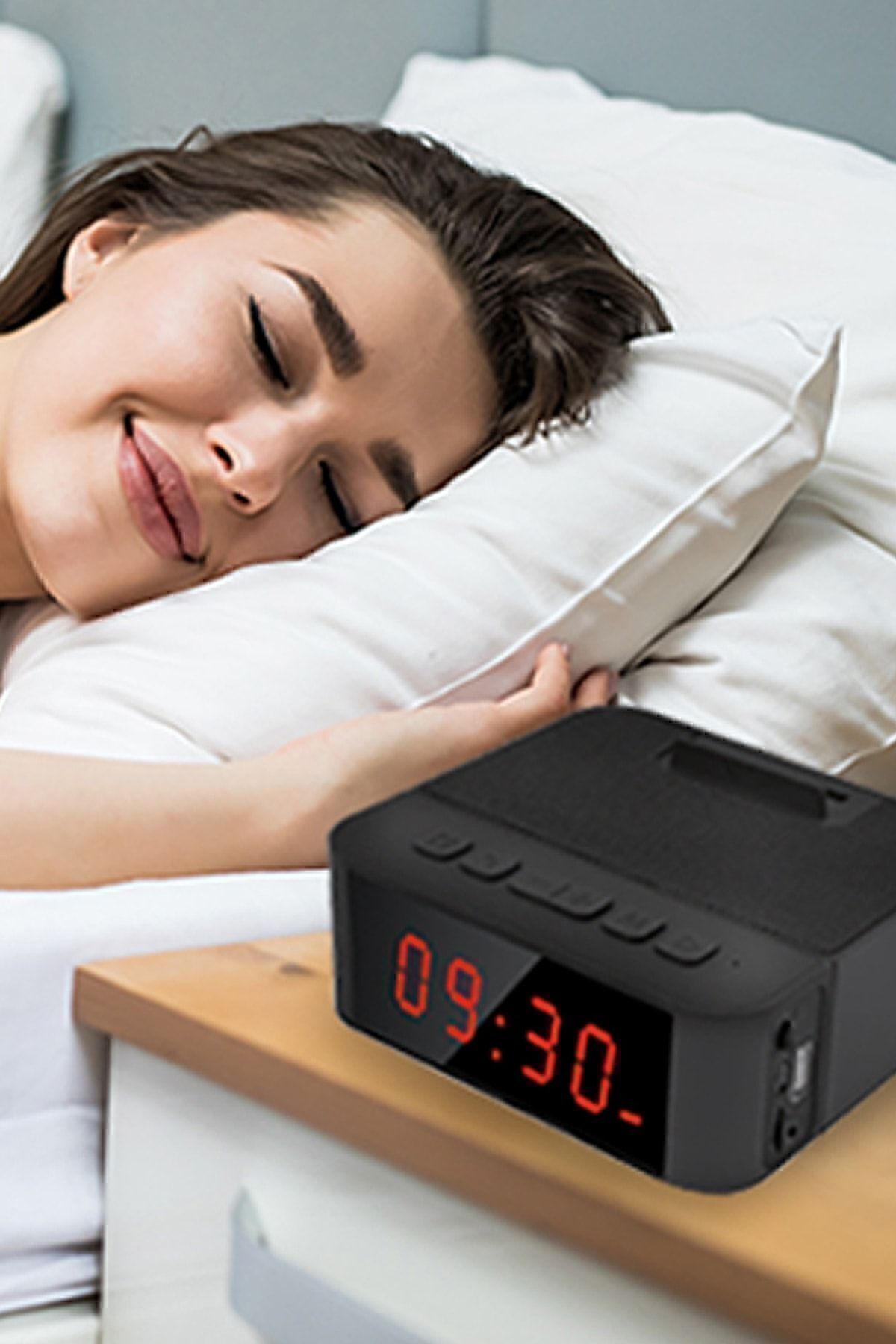 Mytime 530 Bluetooth Zoom Konferans Hoparlörü Geniş Ekranlı Alarm Saat 5