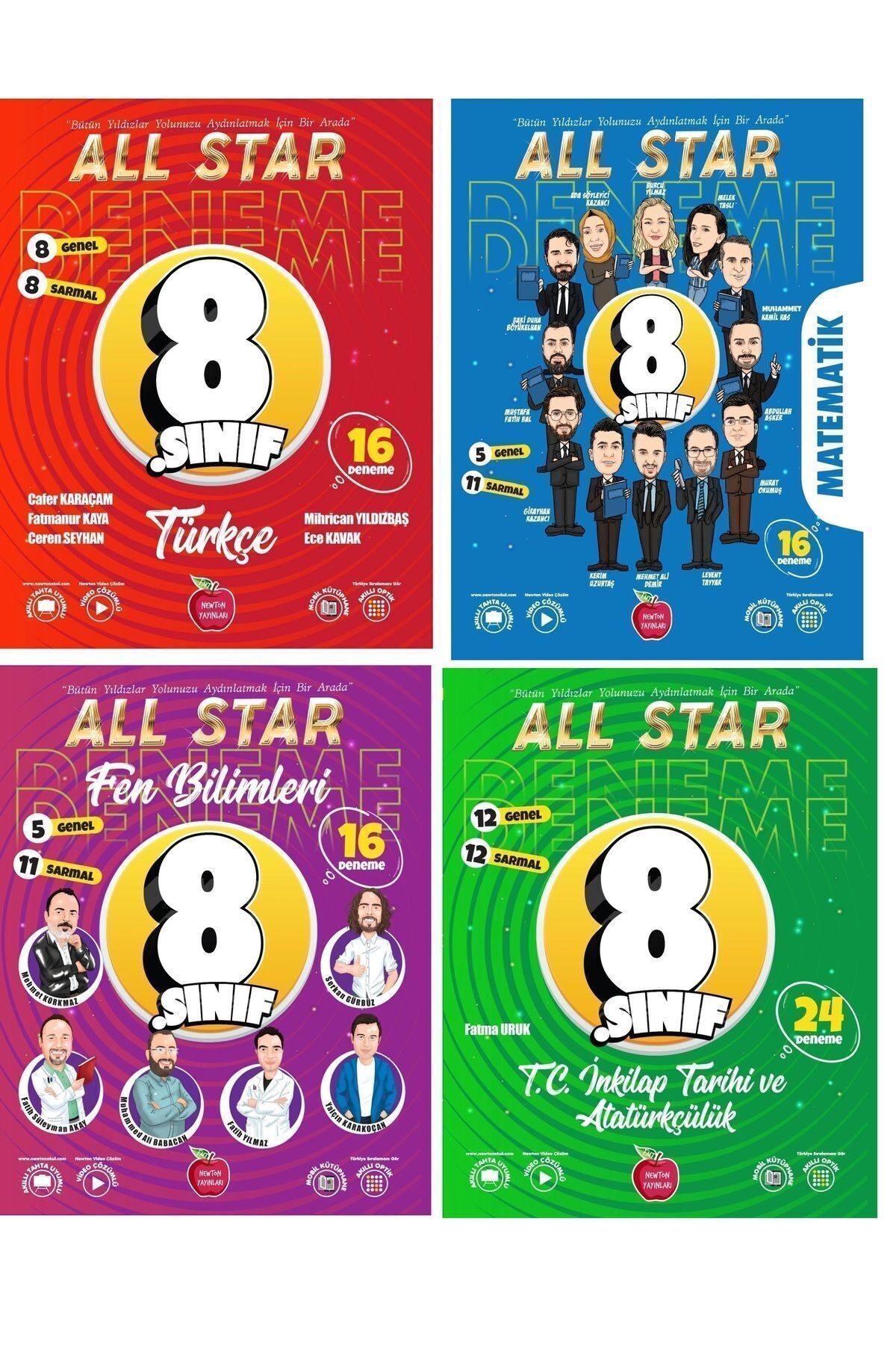 Newton Yayınları All Star 8. Sınıf LGS Matematik Türkçe Fen