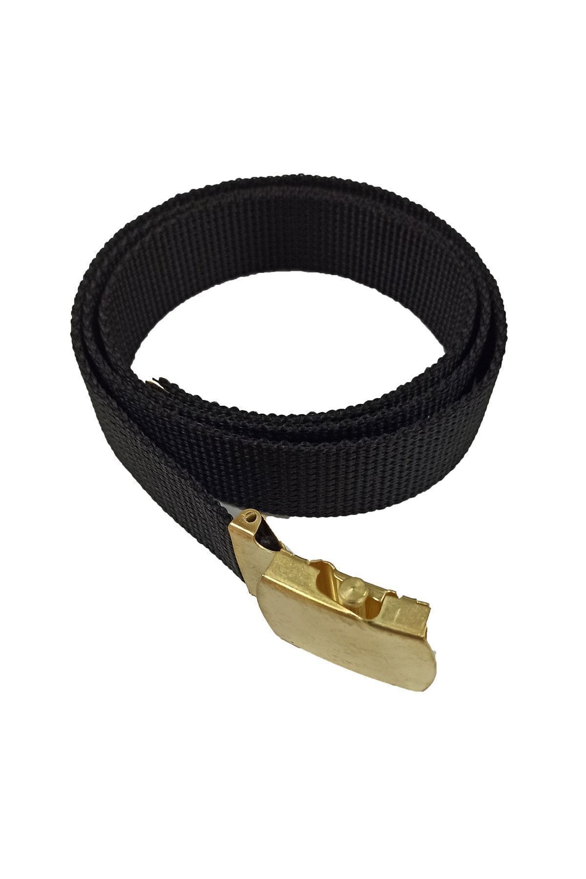 MrcTrend Cureaua Pentru Pantaloni Negri Pentru Bărbați, Cu Cataramă Metalică, Curea Subțire Din Țesătură Masculin - Single Dimension