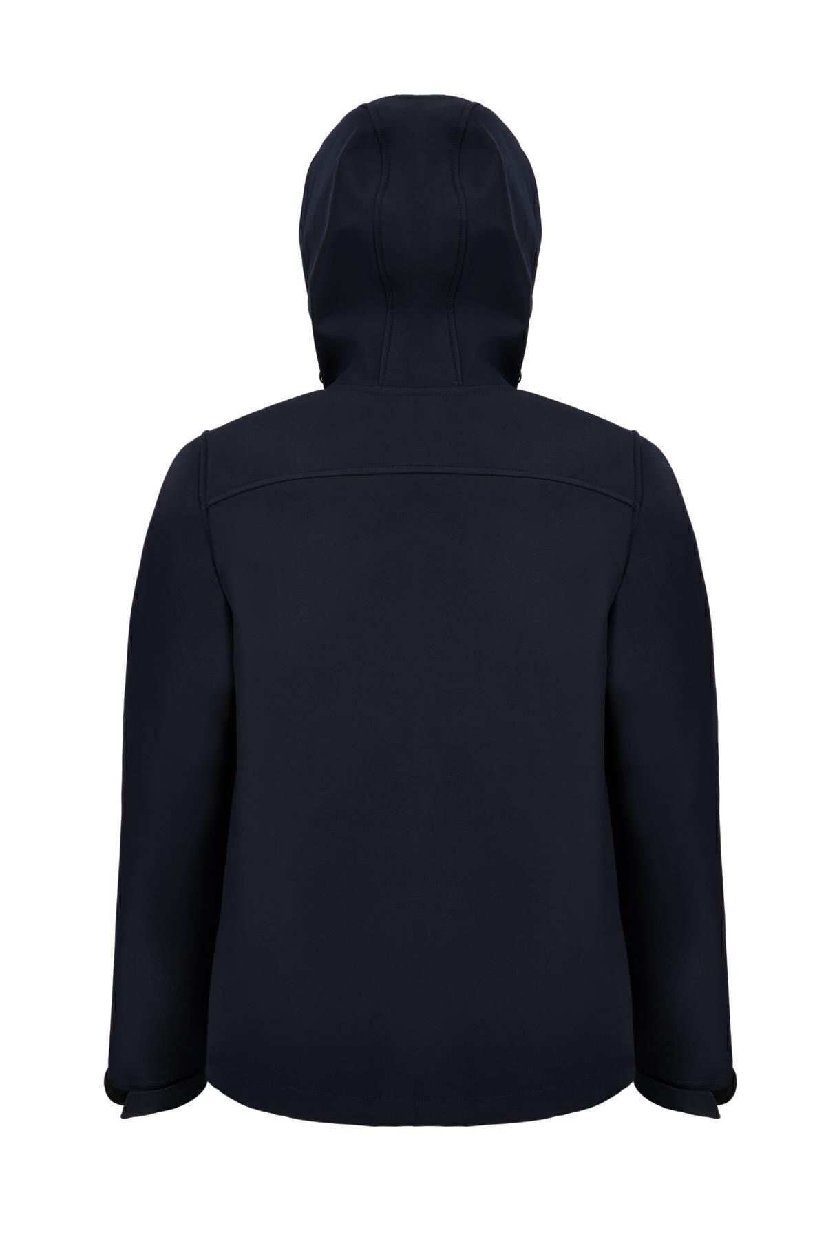 کت Softshell هوددار کت مردانه آبی سرمه ای M1801tl Scooter