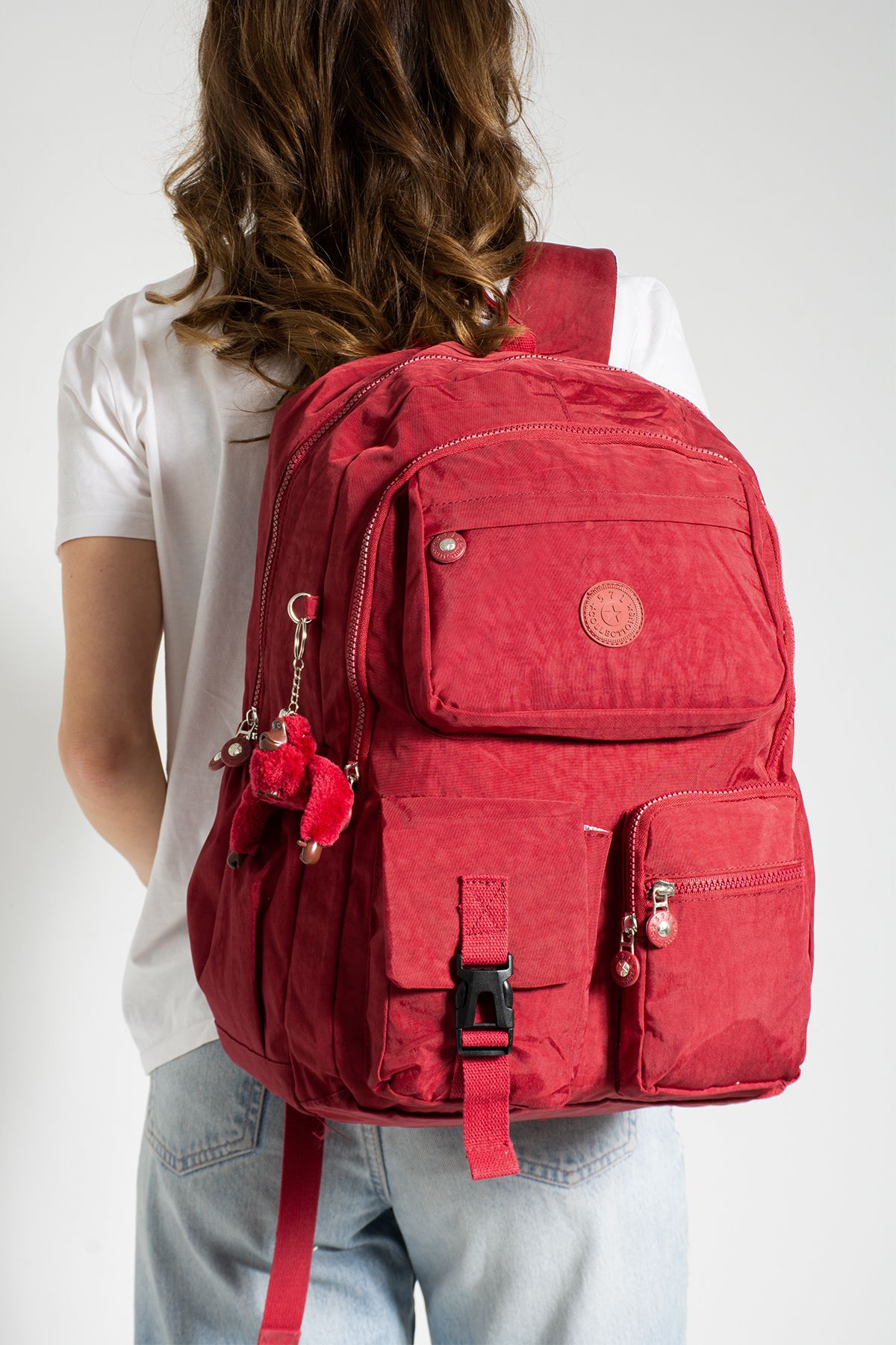 Baginn Colecția 571 - Rucsac Clinker De Dimensiuni Mari De 45*30 Cm, Geantă Pentru Liceu Cu Buzunare Multiple Unisex - Mărime unică