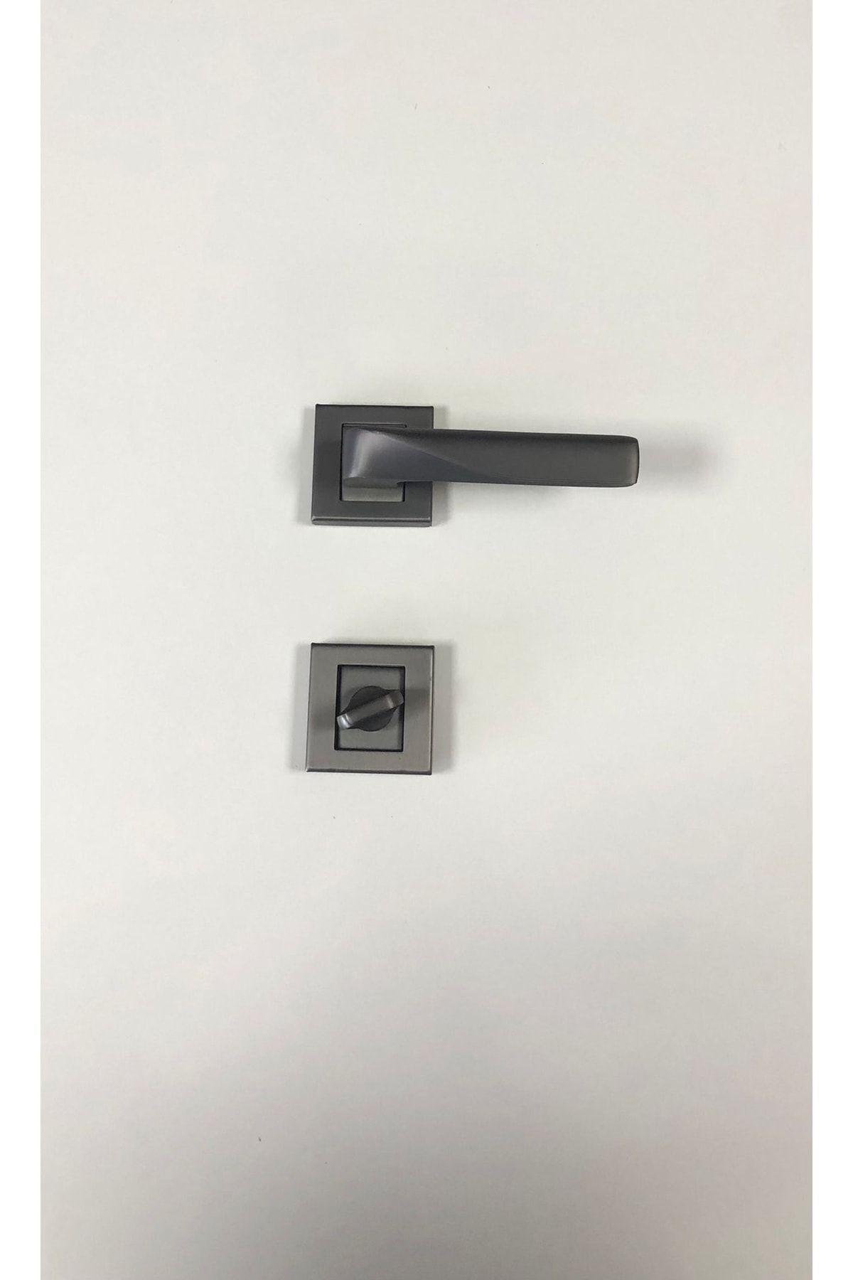 Sofuoğlu-Noyan Door Handle Stainless Wc Bathroom 1 Set Matte Anthracite - Door Handle 1