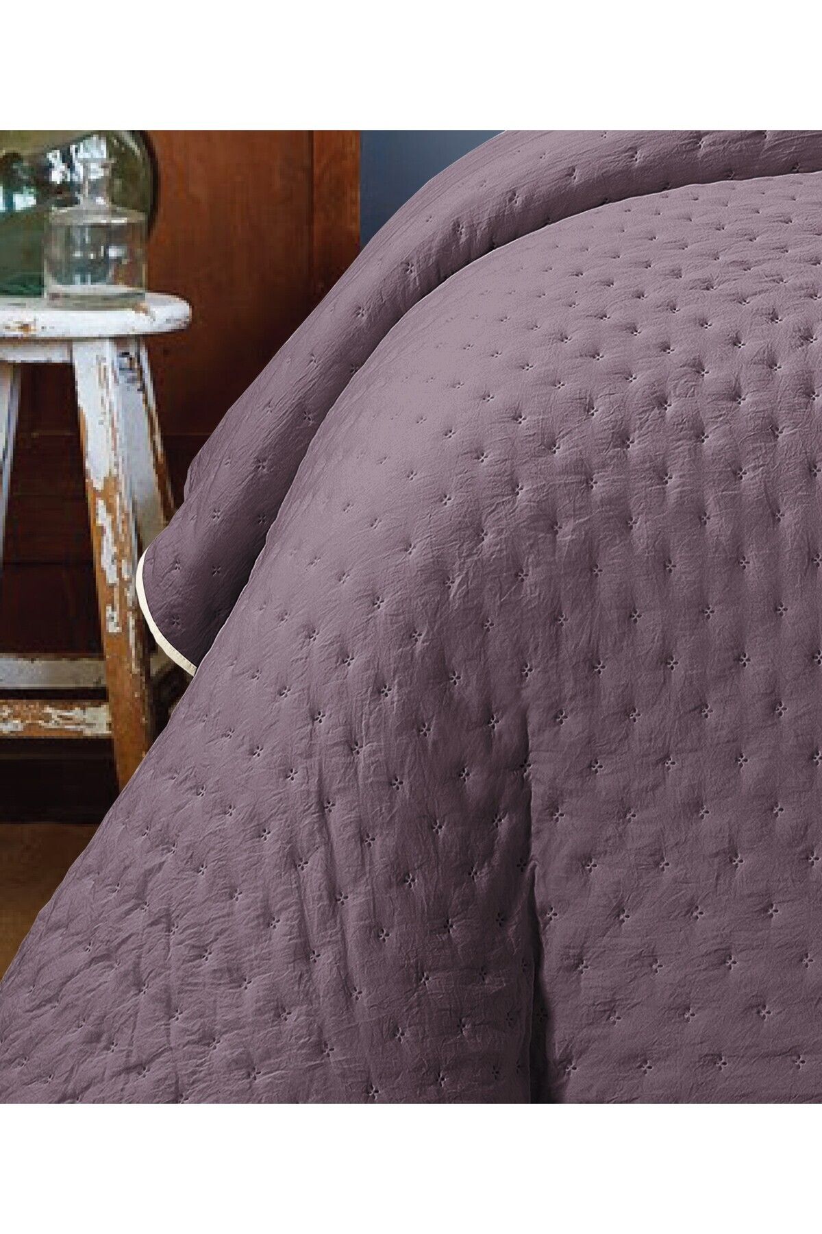 Bella Home-Washed Soft Double Sided Bedspread Set 3