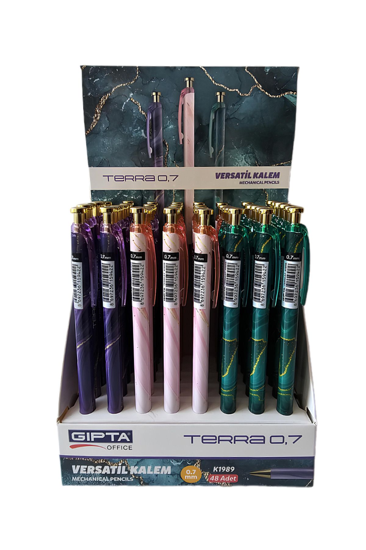 Gıpta-Terra Marble Patterned 0.7 mm Tip Versatil Pen (1 Piece) 2
