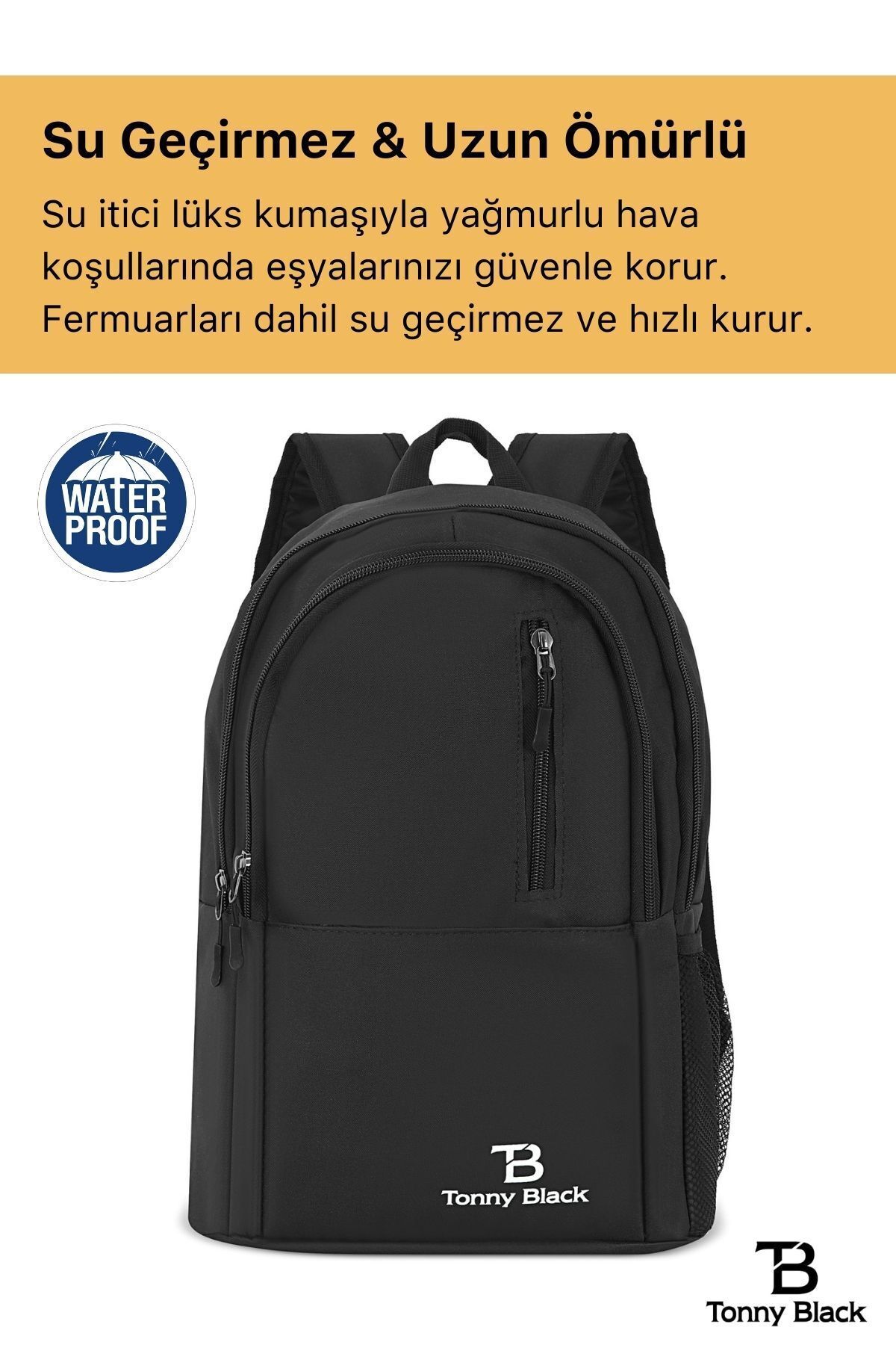 Orijinal Unisex Çok Gözlü Su Geçirmez Spor Kurs Laptop Seyahat Ve Günlük Kullanım İçin Sırt Çantası
