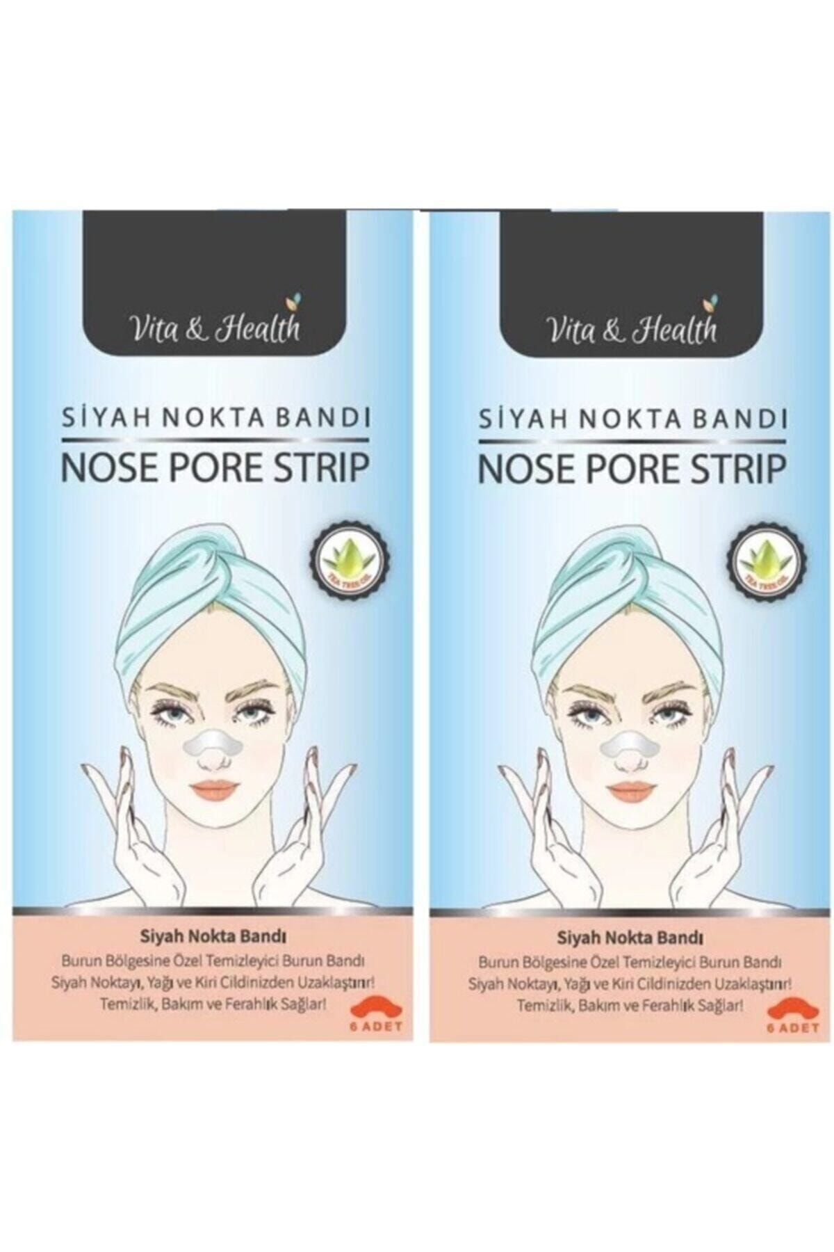 Genel Markalar Siyah Nokta Bandı Nose Pore Strip 2 Paket Vita Helth