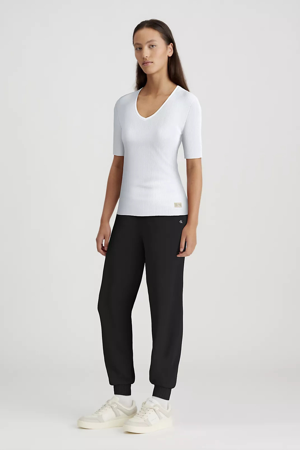 Kadın WOVEN LABEL JOG Eşofman Altı - Siyah