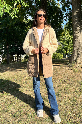 Love The Wind Uzun Peluşlu Kaban