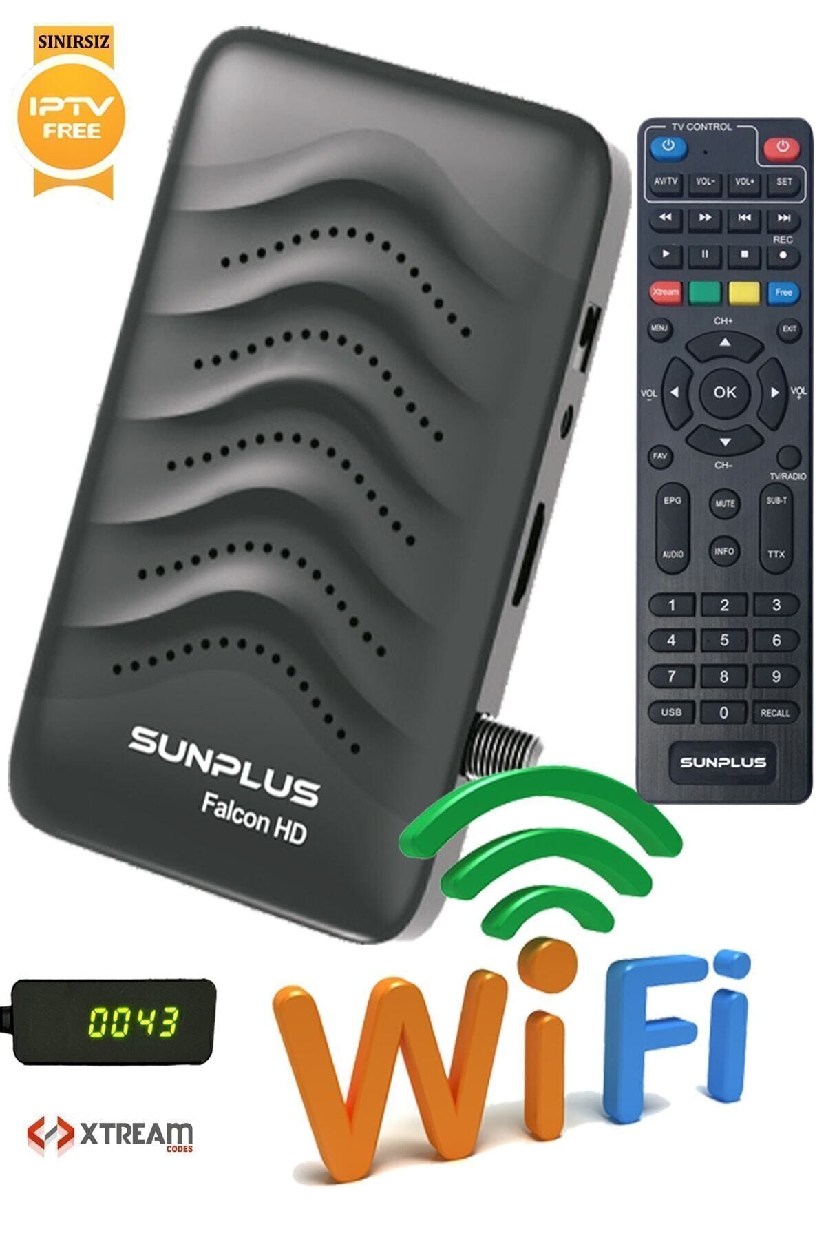 Falcon Çanaklı-Çanaksız Wi-fi Dahil Full Hd Sınırsız Sinema Paketli Uydu Alıcısı