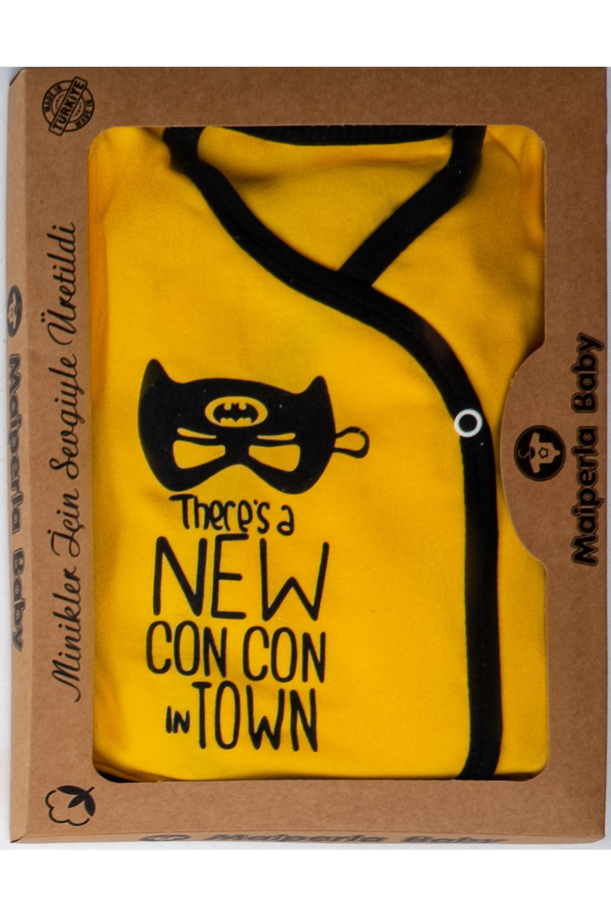 Mai Perla Hastane Çıkış Seti Batman Desenli 8’li Erkek Bebek Kutulu Yeni Doğan Takımı fotoğrafı 2 (önizleme)