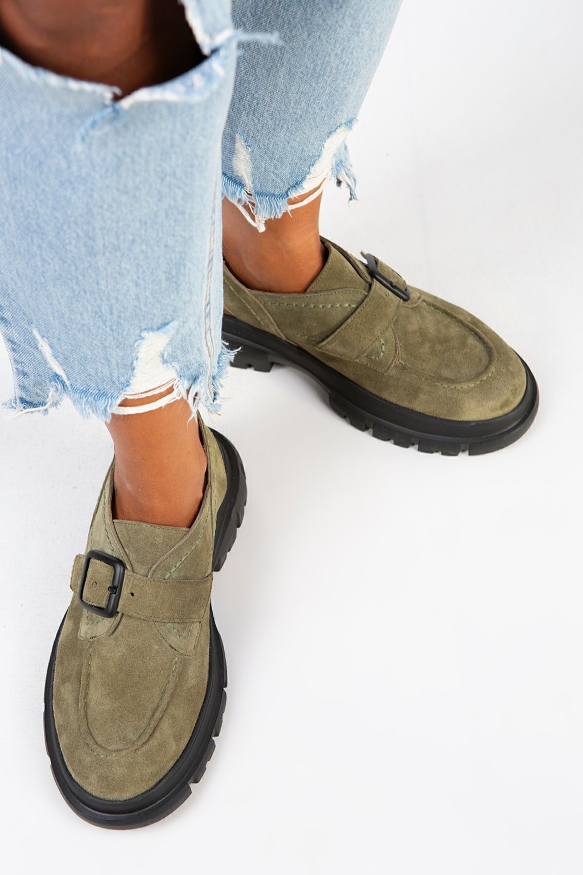 صندل سبز زنانه Rayne Folling Weher Handle Belt Water Green Sandals Manijero