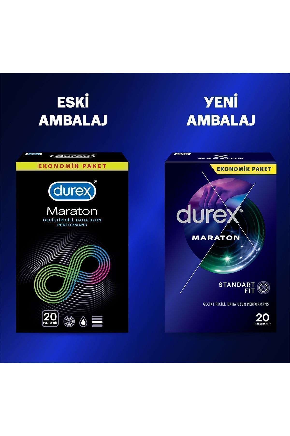 Maraton Geciktiricili + Intense Uyarıcı Jelli ve Tırtıklı Prezervatif 40'lı Avantaj Paketi (20+20) 2